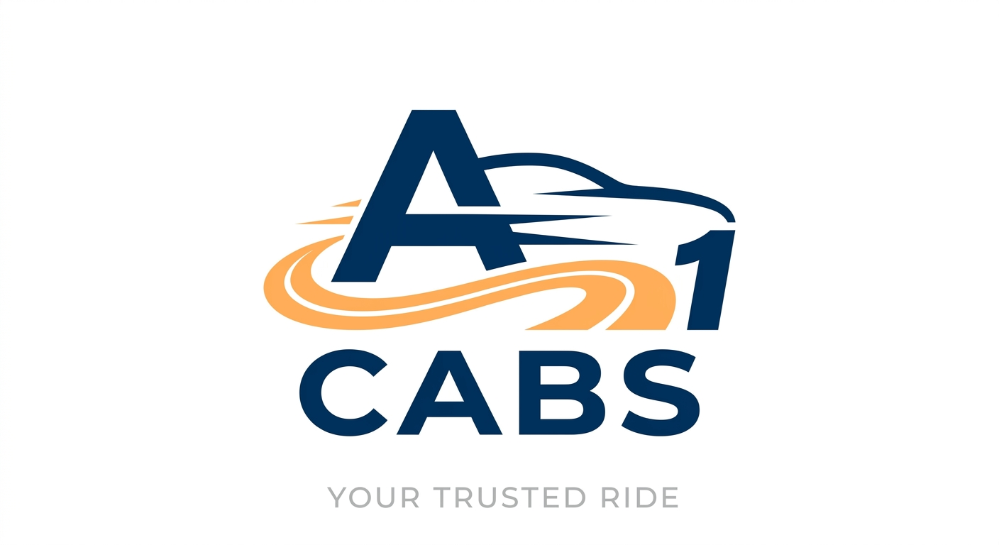 A1 Travels logo featuring an orange car icon with white text displaying the company name